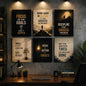 Set Of 6 Motivational Wall Art Frames (MDF) Inspirational Home And Office Decor